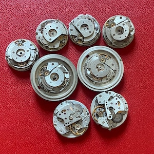 Uhrenteile-Set, 8-teilig, Automatikwerk, Vintage-Zahnrad, Schmuckherstellung