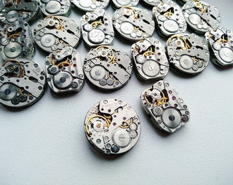 Movimenti per orologi vintage: ingranaggi steampunk, 16 pezzi (18 mm e 20 mm)