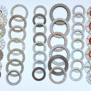 Watch parts Calendar Rings Disk Steampunk Vintage Set 42 pc. Movements Steam Punk