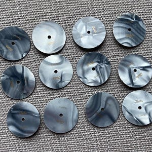 Lot of 12 Gray Watch faces, Vintage Watch Dials, Steam Punk Art