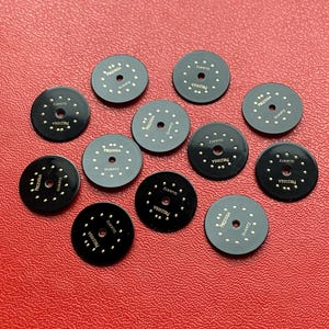Lot of 12 Black Watch faces, Vintage Watch Dials, Steam Punk Art