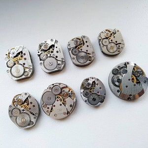 Watch Parts  set 40 pc. Mechanisms Steampunk Vintage Movements Craft