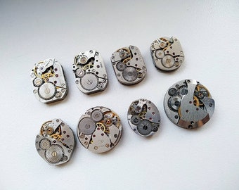 Juego de piezas de reloj de 40 piezas. Mecanismos Steampunk Movimientos vintage Manualidades