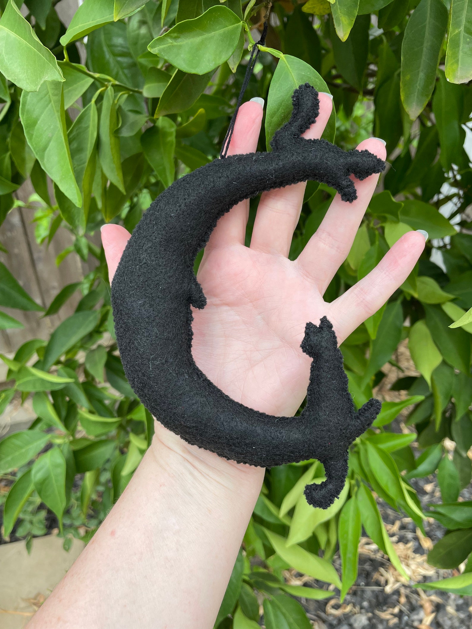 Playful Kittens Ornament Black Cat Gift Felt Ornament Cat Etsy