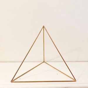 Triangle Table centre piece or Geo decor for your Geometric Wedding. image 8