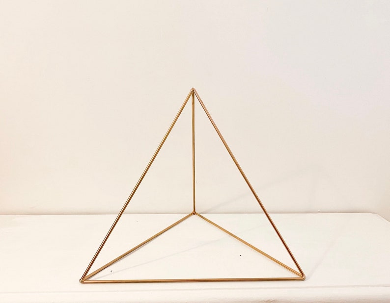 Triangle Table centre piece or Geo decor for your Geometric Wedding. image 8