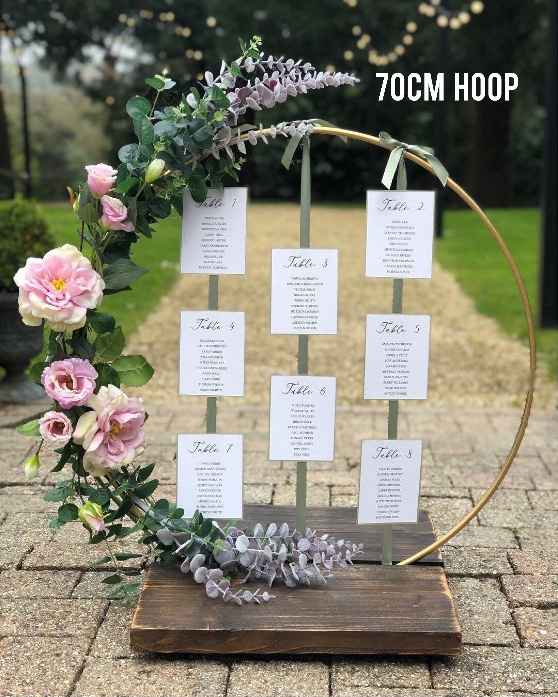 Seating Plan Stand. Using RECYCLED Old Wood. Table Plan Hoop Etsy UK