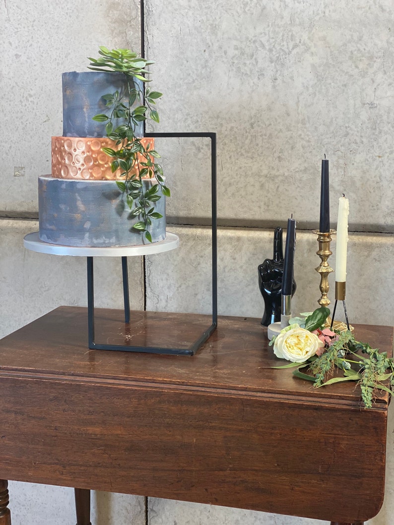Floating cake stand. Handmade heavy duty cake stand. Please Etsy