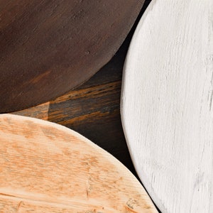 Rustikaler Tortenständer aus RECYCELTEM Holz. . Reifen und Sockel separat erhältlich, hergestellt aus wiedergewonnenem Holz. Bitte lesen Sie die Auflistung. Bild 3