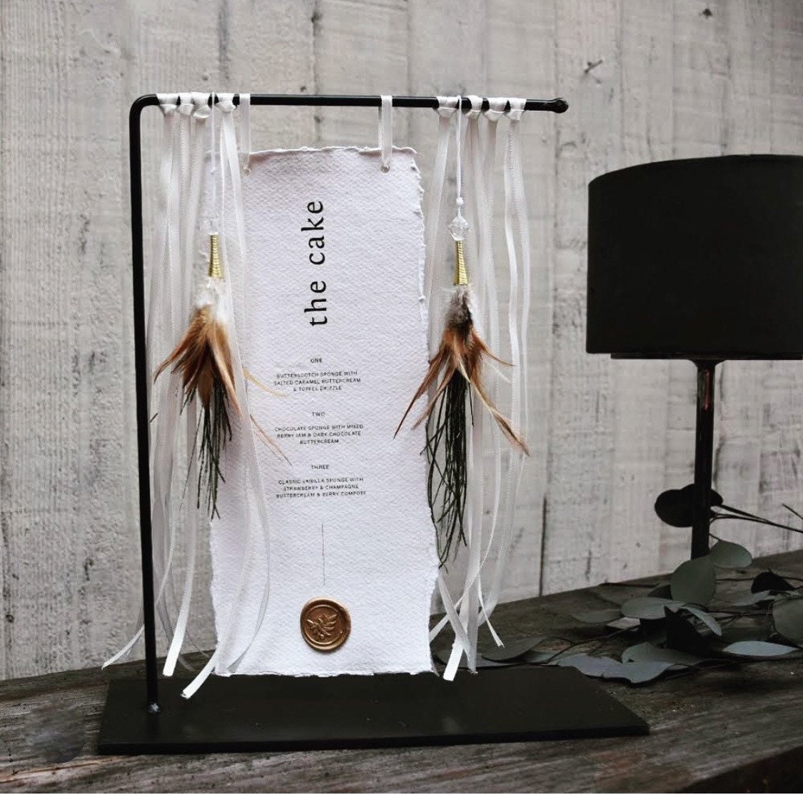 Table Sign Stand in Full Metal. Please Read Listing for Full Etsy