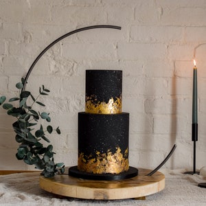 Crescent moon Hoop. PLEASE NOTE - Hoop and base sold separately.  Ideal for Wedding cakes. Broken hoop. Please read listing.