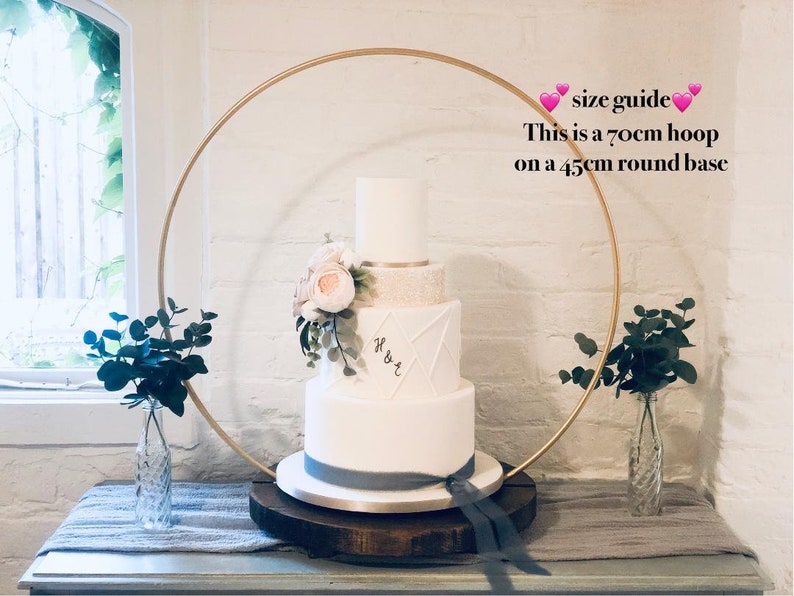 Home Furniture Diy Engraved 40cm Wooden Cake Stand Rustic