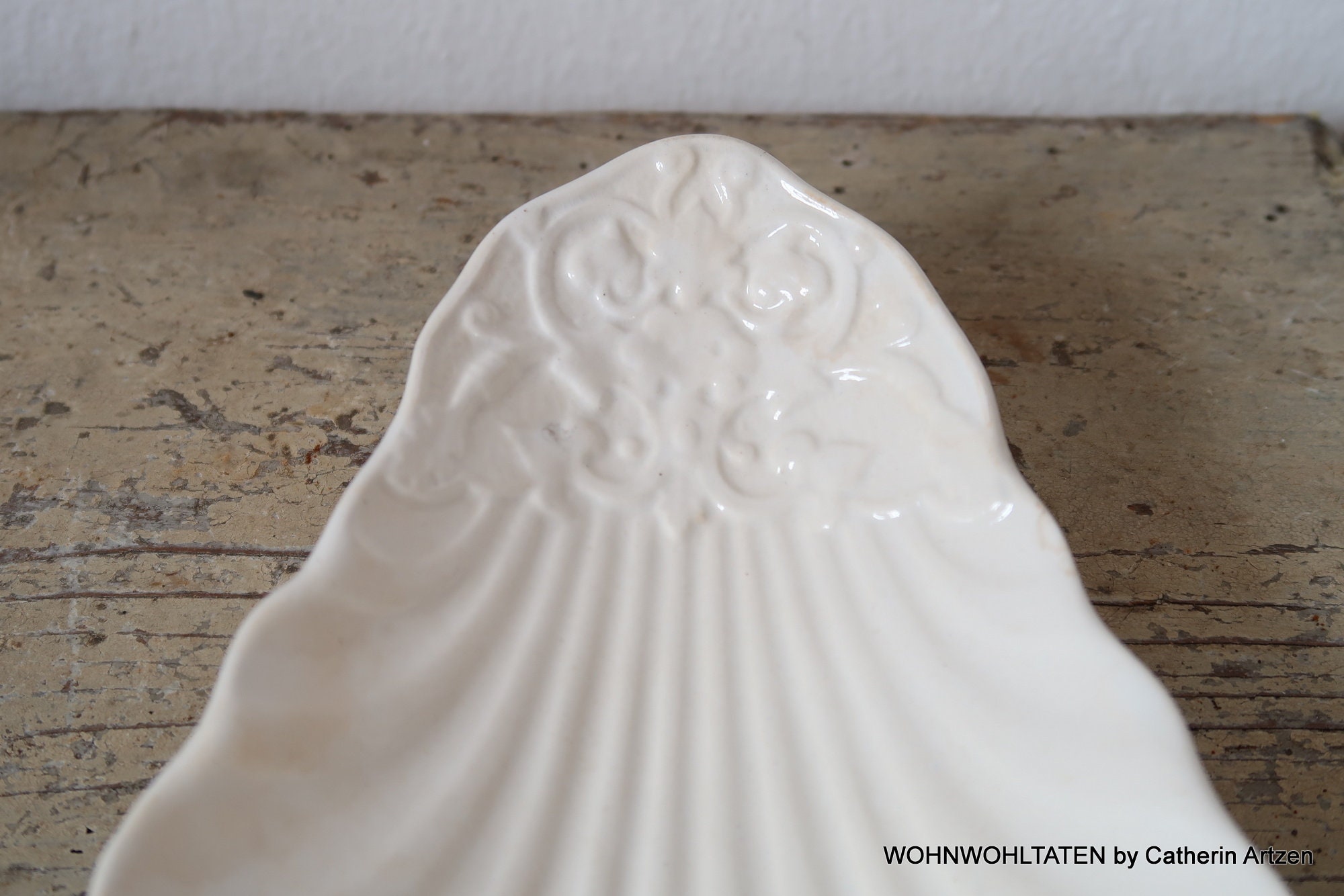 Antike weiße Keramikschale Längliche Keramikschüssel in | Etsy