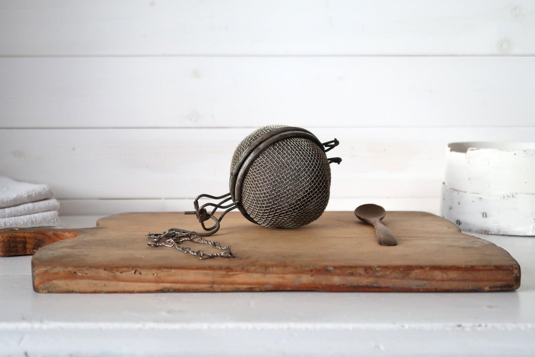 Wire Tableware Vintage French Rice Ball Spice Wire Ball Wire Mesh Herb Ball Antique ...
