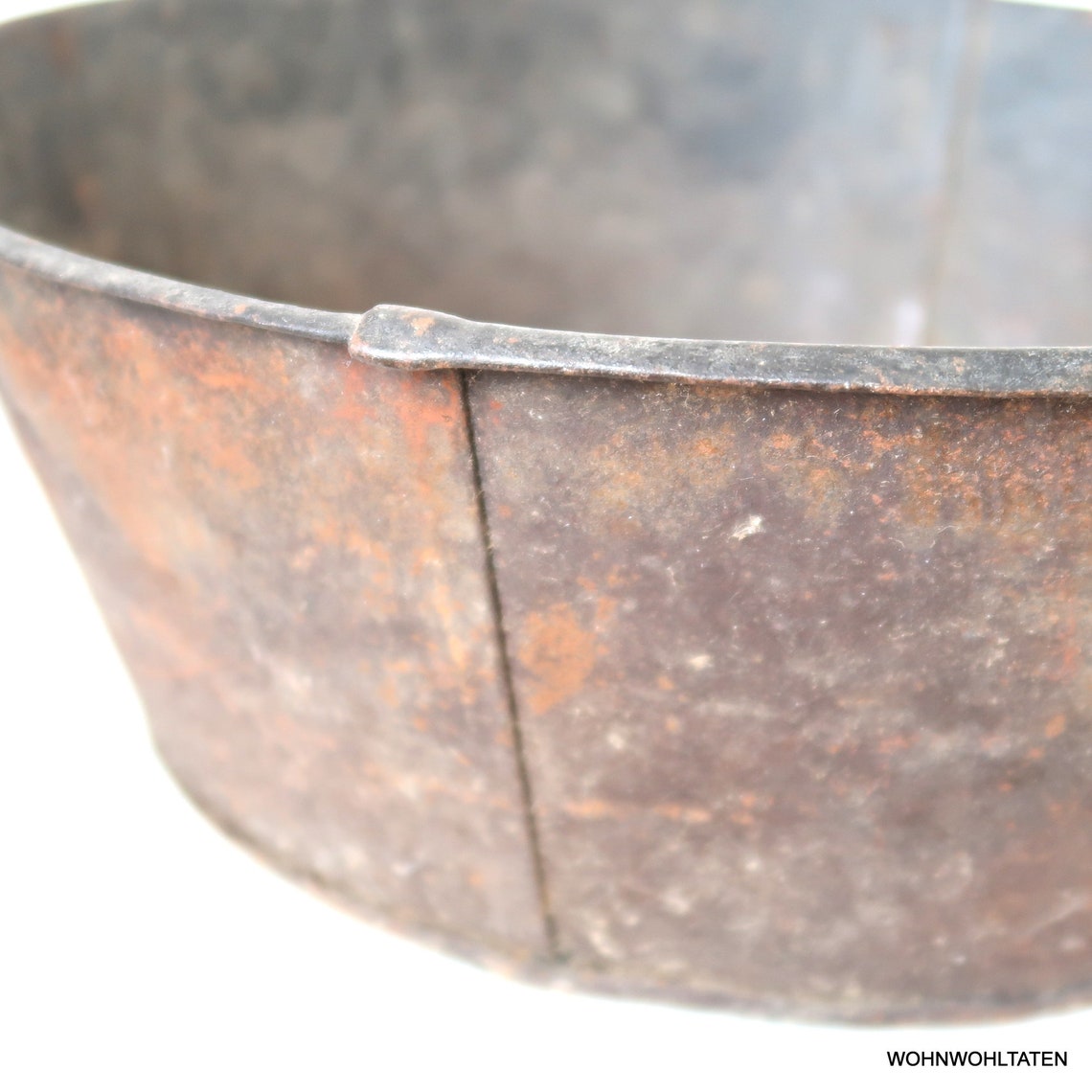 Antique Handmade Bread Baking Pan Large Round Metal Baking Etsy UK