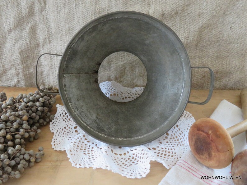 Antique round hair sieve with handles Vintage strainer on Etsy