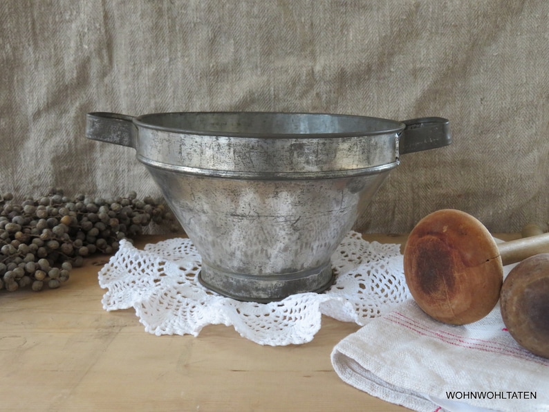 Antique Round Hair Sieve With Handles Vintage Strainer on Etsy