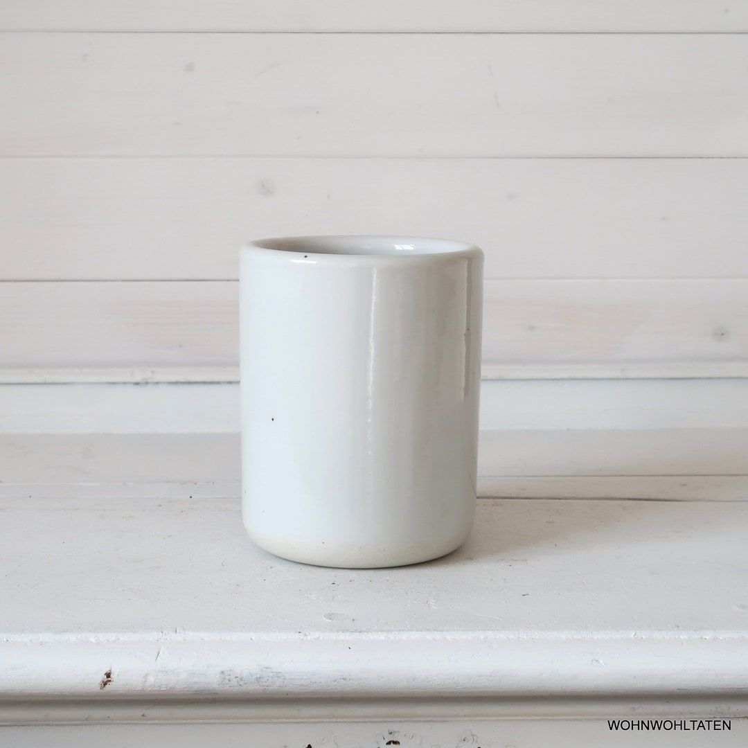 Antique Porcelain Jar Large Storage Pot Round Preserving Etsy