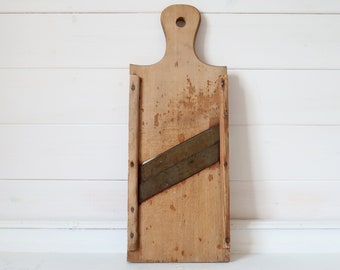 Rustic kitchen grater Large vintage Farmhouse cabbage slicer Primitive Farmhouse kitchen decor