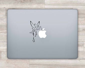 Disney MacBook Decal Fairy MacBook Sticker Apple Logo Laptop Sticker Disney MacBook Pro Retina Vinyl Stickers Tinkerbell MacBook Air Z 1402