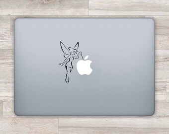 Disney MacBook Decal Fairy MacBook Sticker Apple Logo Laptop Sticker Disney MacBook Pro Retina Vinyl Stickers Tinkerbell MacBook Air Z 1402