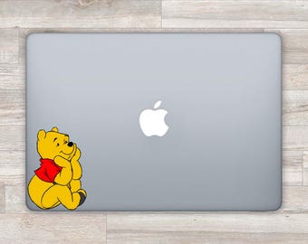 MacBook Decal Disney Pooh MacBook Sticker Winnie The Pooh MacBook Air MacBook Pro Retina 2016 Laptop Decal Laptop Sticker Pooh Bear D 0655