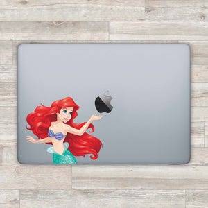 Disney MacBook Decal Ariel MacBook Sticker Apple Decal Laptop Decal Laptop Sticker MacBook Pro 2016 13 MacBook Air Little Mermaid D 0568