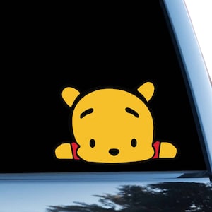 Pooh Car Sticker Disney Bumper Sticker Window Decal Vinyl Sticker Winnie The Pooh Sticker Window Stickers Baggage Stickers Computer D 0685