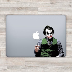 Joker MacBook Decal Bat MacBook Sticker De Joker Laptop Decal Clown Laptop Sticker Superhero Villain Trackpad D 0588
