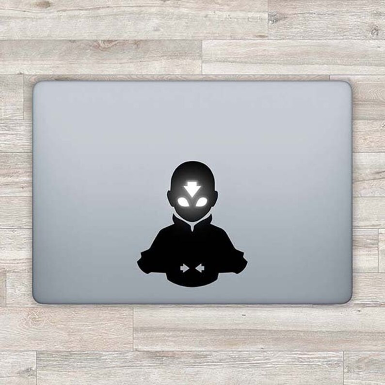 Avatar MacBook Decal Avatar Aang MacBook Sticker Apple Logo MacBook Retina Air MacBook Pro 2016 13 Retina Laptop Decal Laptop Sticker Z 1124 