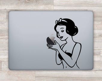 Snow White MacBook Decal Disney Laptop Sticker Snow White Laptop Decal MacBook Sticker Apple Logo MacBook Pro Decal MacBook Air Decal Z 1120