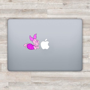 MacBook Decal Disney Piglet MacBook Autocollant Winnie L’ourson MacBook Air MacBook Pro Retina Rose Ordinateur portable Decal Autocollant Ordinateur Portable Sticker Pooh Bear D 0656