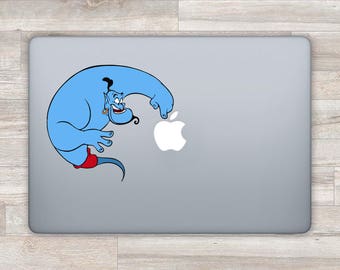 Disney MacBook Sticker Disney MacBook Decal Aladdin Laptop Decal Laptop Sticker Genie MacBook Pro 2016 MacBook Retina MacBook Air D 0578