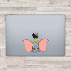 Disney MacBook Decal Disney MacBook Sticker Laptop Decal Dumbo Laptop Sticker Cartoon Elephant MacBook Air MacBook Pro 2016 13 Inch D 0576
