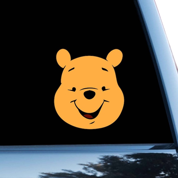 Pooh Car Sticker Disney Bumper Sticker Window Decal Vinyl Etsy