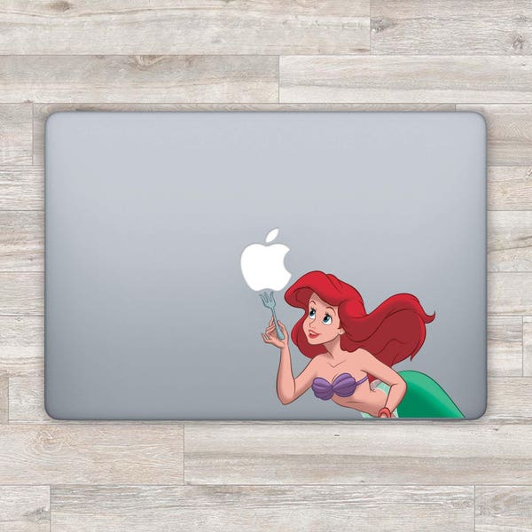 Adesivo da Ariel para MacBook: Adesivo de sereia para Apple