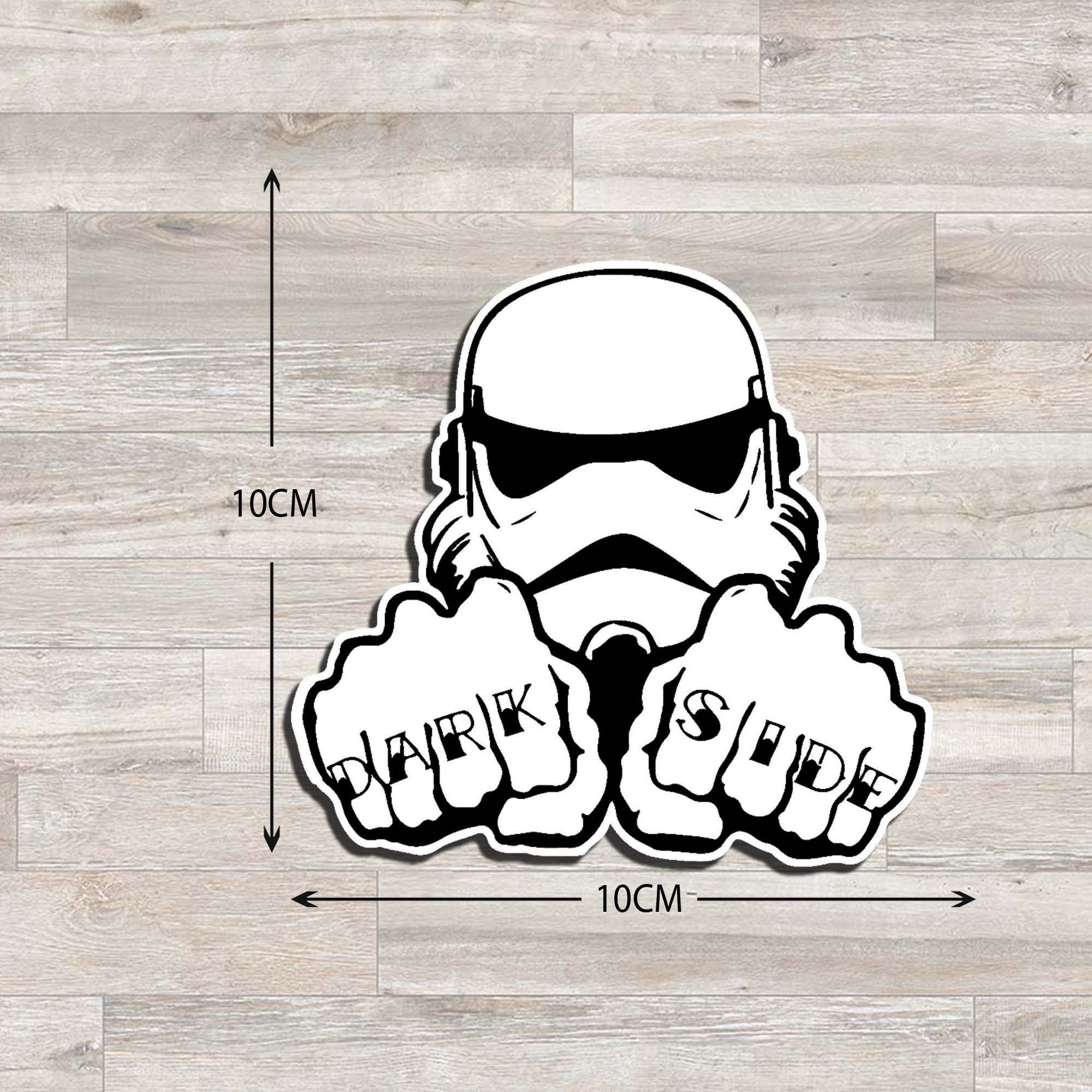 Sticker Star Wars Color Black Dimension (largest side) 10 cm