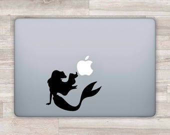 MacBook Decal Disney MacBook Sticker Ariel Laptop Sticker Laptop Decal Little Mermaid MacBook Pro Decal MacBook Air Decal Vinyl Decal Z 1196