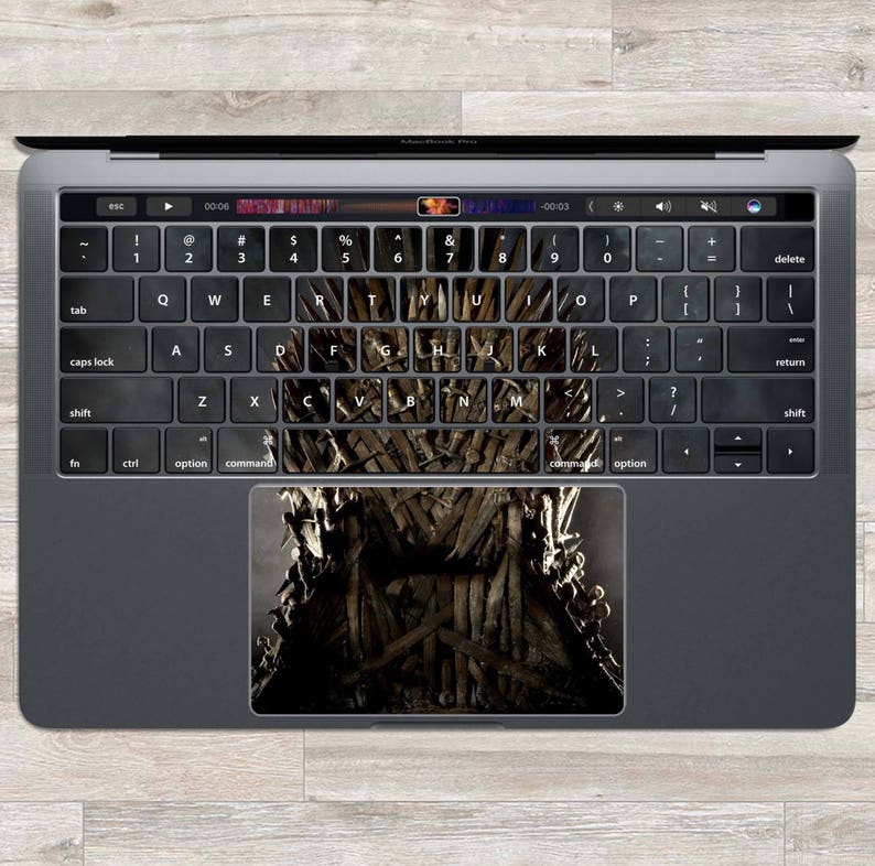 MacBook Decal Game Of Thrones MacBook Skin Black MacBook Keyboar