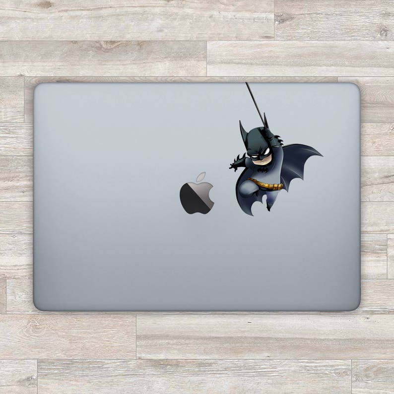 Batman MacBook Decal Superhero MacBook Sticker MacBook Air Pro Laptop Decal Apple Decal Justice League Laptop Sticker Superhero Vinyl D 0814