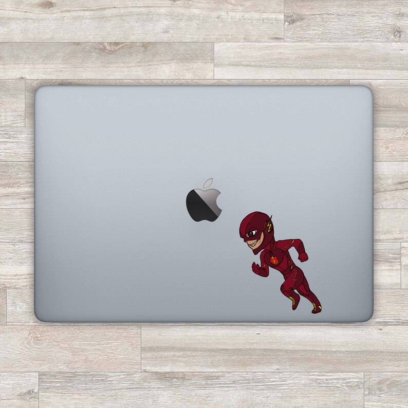 The Flash MacBook Decal Flash Sticker Superhero MacBook Sticker Pro Laptop Decal Super Hero Laptop Sticker Flash Decal Justice League D 0803