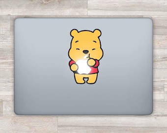 MacBook Decal Disney MacBook Sticker Pooh MacBook Air Winnie The Pooh MacBook Pro 2016 Retina 13 Apple Decal Laptop Sticker Pooh Bear D 0658