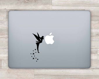 Fairy MacBook Decal Disney MacBook Sticker Apple Logo Peter Pan MacBook Retina Air Tinkerbell MacBook Pro 2016 13 Retina Tinkerbell Z 1403