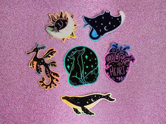 Night Dream - Holographic sticker pack