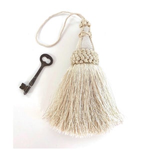 Key Tassel in Cream Color