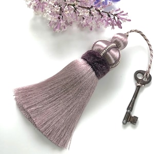 Key Tassel in Lavender and Plum Colors