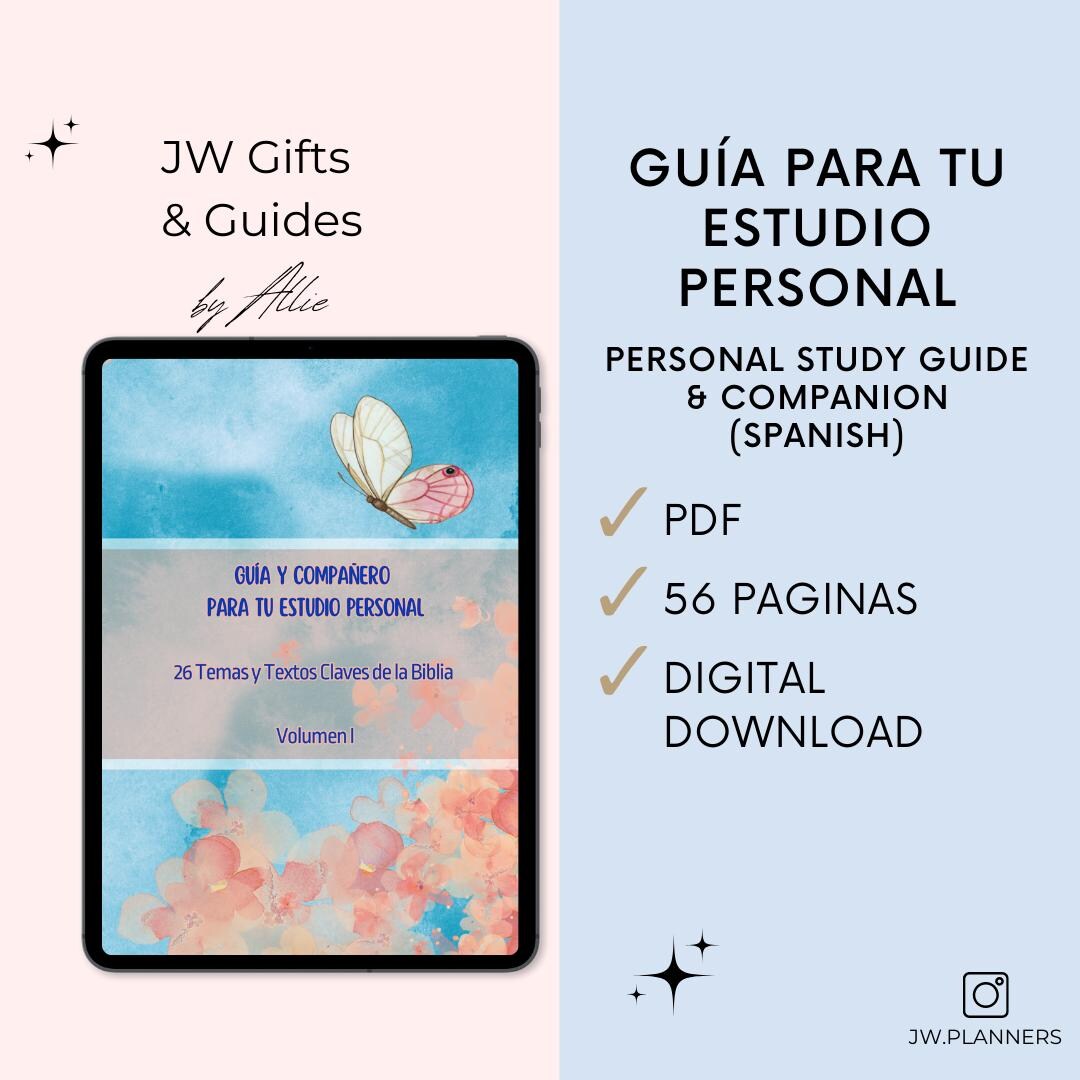 Guía Para Tu Estudio Personal | Personal Study Companion & Guide for ...