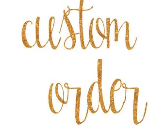 Custom Listing - Gold 7 balloons -