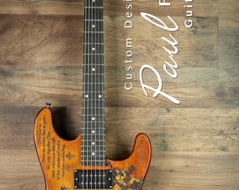 La Crocifissione Superstrat - Incisione laser personalizzata e colorazione