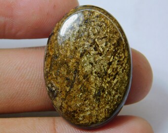 Bronzite For Pendant AAA Quality Bronzite Gemstone Weight 85Cts Bronzite Cabochon 33mm Round Shape Bronzite Gemstone Loose Bronzite